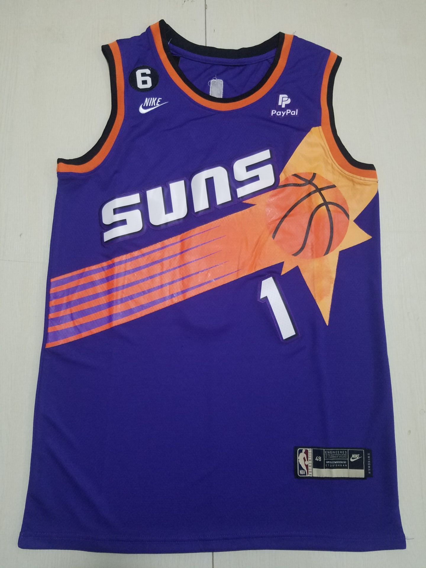 Men Phoenix Suns #1 Booker Purple Nike 2022 NBA Jersey